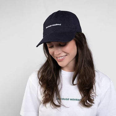 Navy Logo Dad Cap - Because Weekend